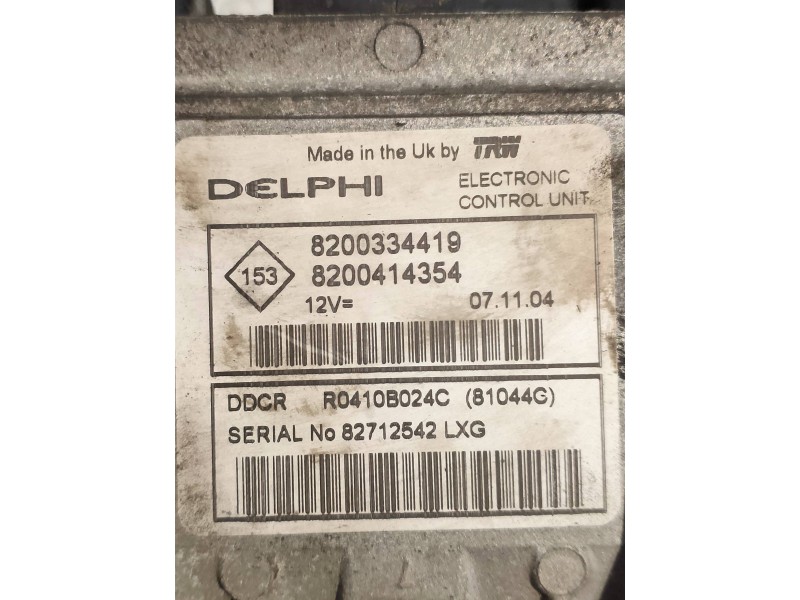 Recambio de centralita motor uce para renault megane ii berlina 5p authentique referencia OEM IAM R0410B024C 8200334419 82004143