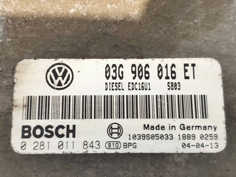 Recambio de centralita motor uce para volkswagen golf v berlina (1k1) trendline referencia OEM IAM 0281011843 03G906016ET 1039S0