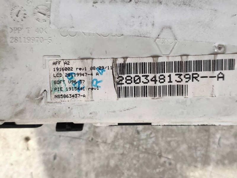 Recambio de pantalla multifuncion para renault clio iii authentique referencia OEM IAM 280348139R 281199705 