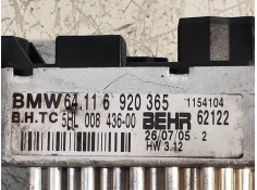 Recambio de resistencia calefaccion para bmw x3 (e83) 2.0d referencia OEM IAM 64116920365 5HL00843600 62122 BERH 2