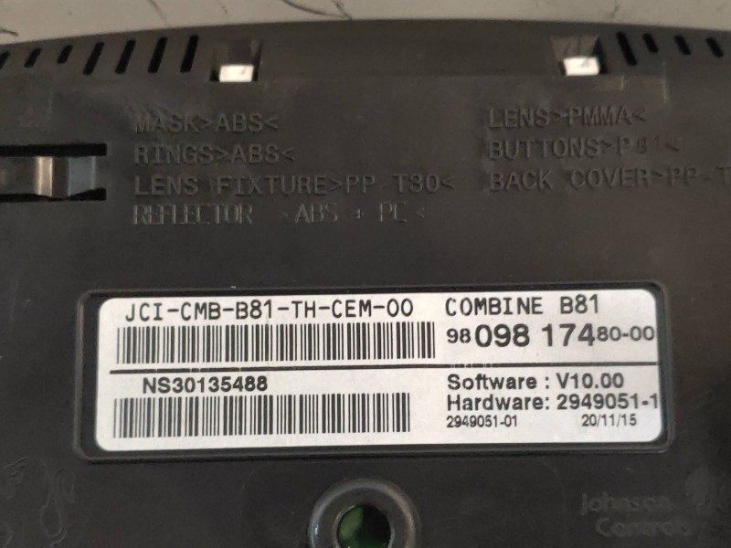 Recambio de cuadro instrumentos para citroen ds5 design referencia OEM IAM 9809817480 9803176080 9809756380