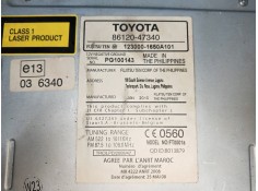 Recambio de sistema audio / radio cd para toyota prius (nhw30) plug-in hybrid advance referencia OEM IAM 8612047340   2