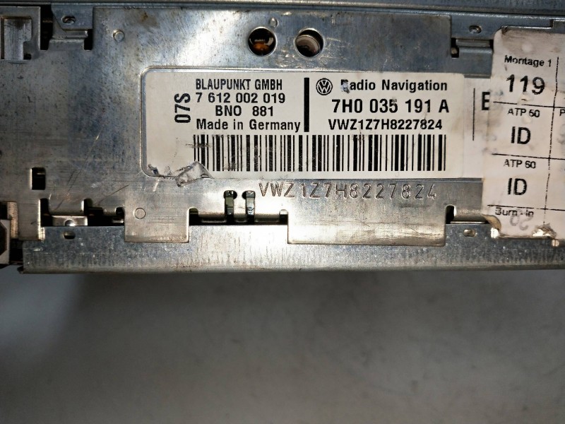 Recambio de sistema navegacion gps para volkswagen t5 transporter/furgoneta referencia OEM IAM 7H0035191A   Recambio de sistema navegacion gps para volkswagen t5 transporter/furgoneta referencia OEM IAM 7H0035191A