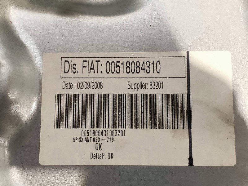 Recambio de elevalunas delantero izquierdo para lancia musa (184) platino referencia OEM IAM 00518084310 50046603 68826 