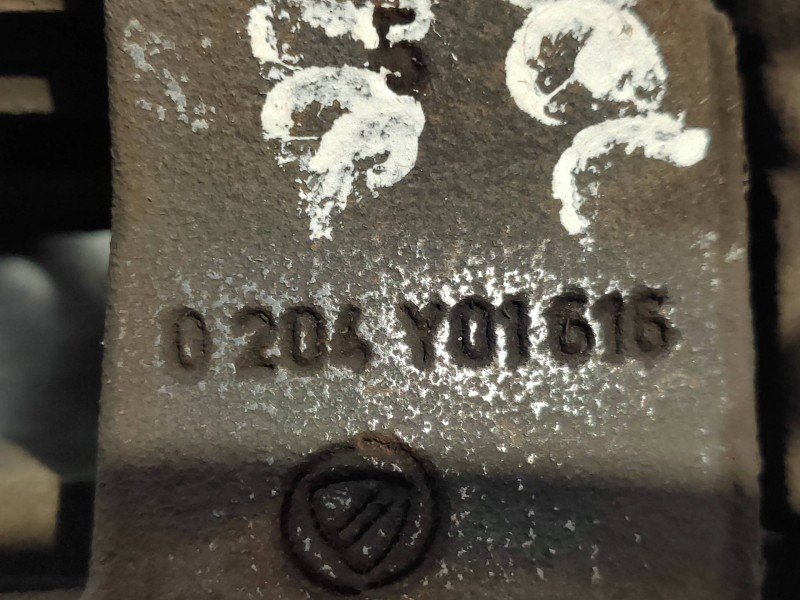 Recambio de pinza freno delantera izquierda para lancia musa (184) platino referencia OEM IAM 0204Y01616  BOSCH