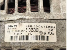 Recambio de alternador para lancia musa (184) platino referencia OEM IAM MS1012101190 51805800 DENSO 2