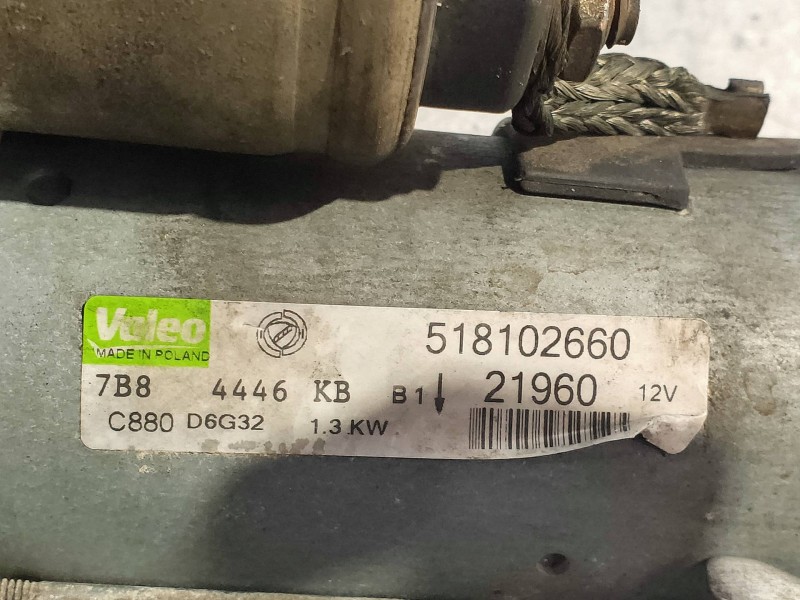Recambio de motor arranque para lancia musa (184) platino referencia OEM IAM 518102660 21960 VALEO