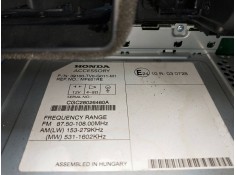 Recambio de sistema audio / radio cd para honda civic (fk) 1.4 cat referencia OEM IAM 39100TVOG011M1   2