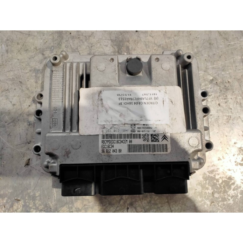 Recambio de centralita motor uce para citroen c4 coupe collection referencia OEM IAM 0281012985 9661204380 9653958980 1039S14116