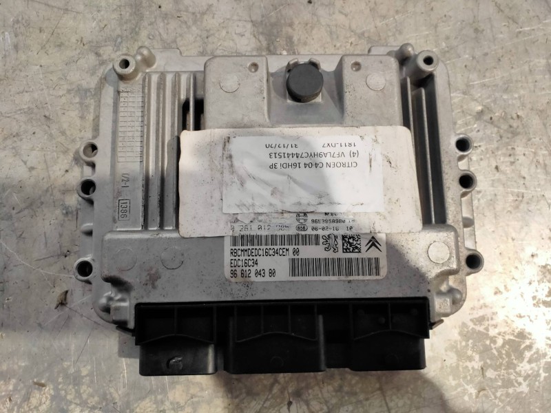 Recambio de centralita motor uce para citroen c4 coupe collection referencia OEM IAM 0281012985 9661204380 9653958980 1039S14116