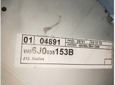 Recambio de sistema audio / radio cd para seat ibiza (6j5) reference referencia OEM IAM 6J0035153B   2