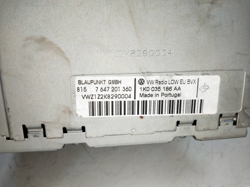 Recambio de sistema audio / radio cd para volkswagen golf vi (5k1) advance referencia OEM IAM 1K0035186AA  