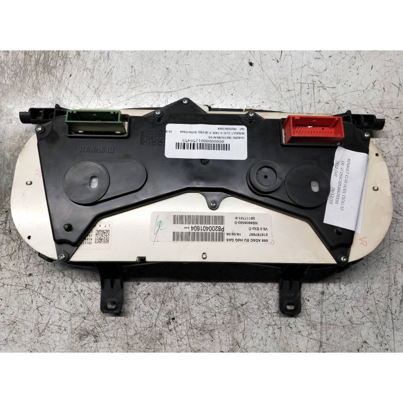Recambio de cuadro instrumentos para renault clio ii fase ii (b/cb0) authentique referencia OEM IAM P8200401604 281177019 