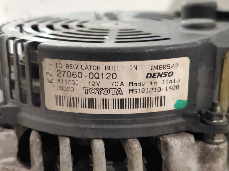 Recambio de alternador para peugeot 107 urban referencia OEM IAM 270600Q120 MS1012101400 DENSO