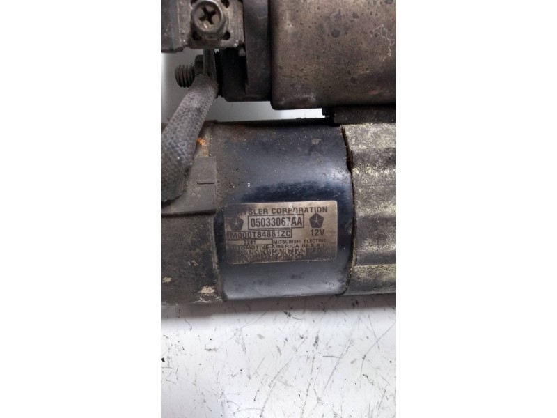 Recambio de motor arranque para chrysler sebring berlina (jr41) 2.0 le referencia OEM IAM M000T84881ZC 05033067AA  Recambio de motor arranque para chrysler sebring berlina (jr41) 2.0 le referencia OEM IAM M000T84881ZC 05033067AA