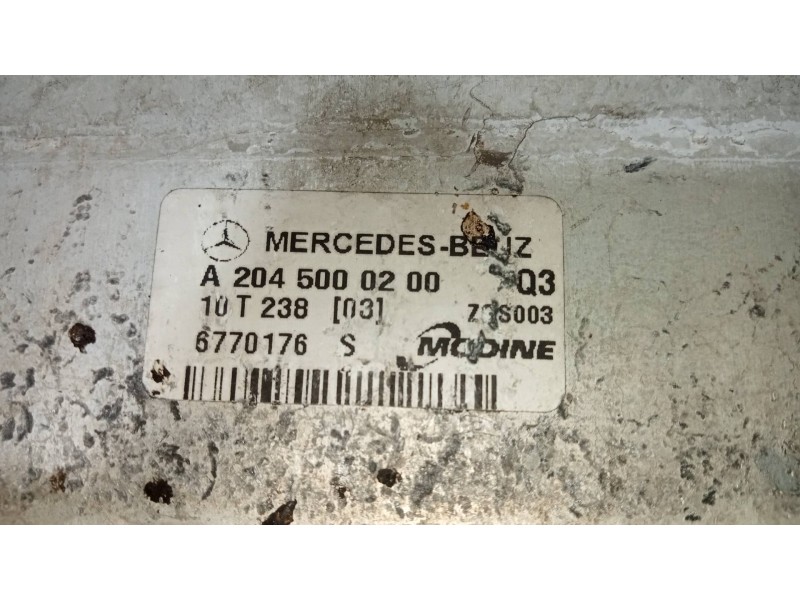 Recambio de intercooler para mercedes clase glk (w204) glk glk 220 cdi be (204.902) referencia OEM IAM A2045000200  