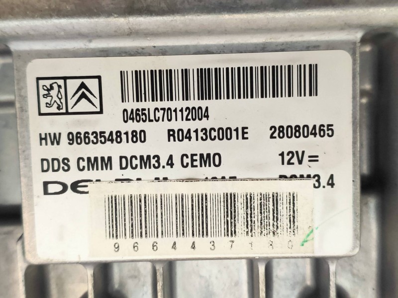 Recambio de centralita motor uce para peugeot 407 sw st sport referencia OEM IAM R0413C001E 9663548180 28080465 DELPHI