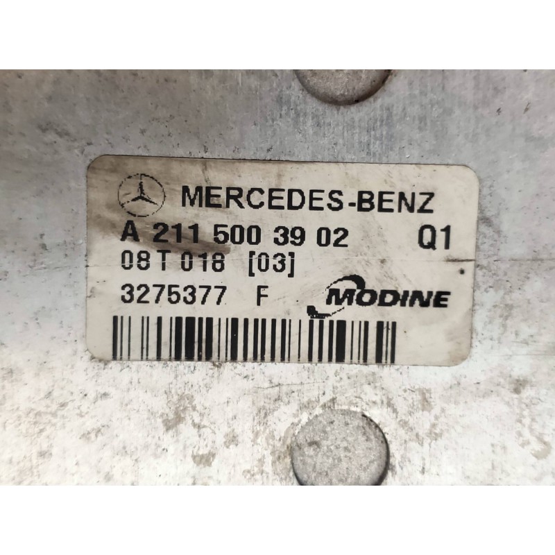Recambio de intercooler para mercedes clase e (w211) berlina e 220 cdi (211.008) referencia OEM IAM A2115003902 3275377 MODINE