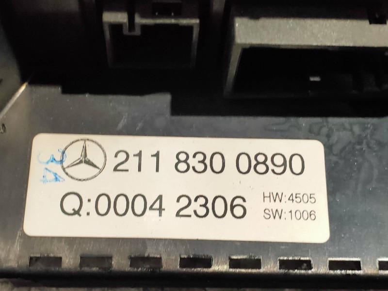 Recambio de mando calefaccion / aire acondicionado para mercedes clase e (w211) berlina e 220 cdi (211.008) referencia OEM IAM 2