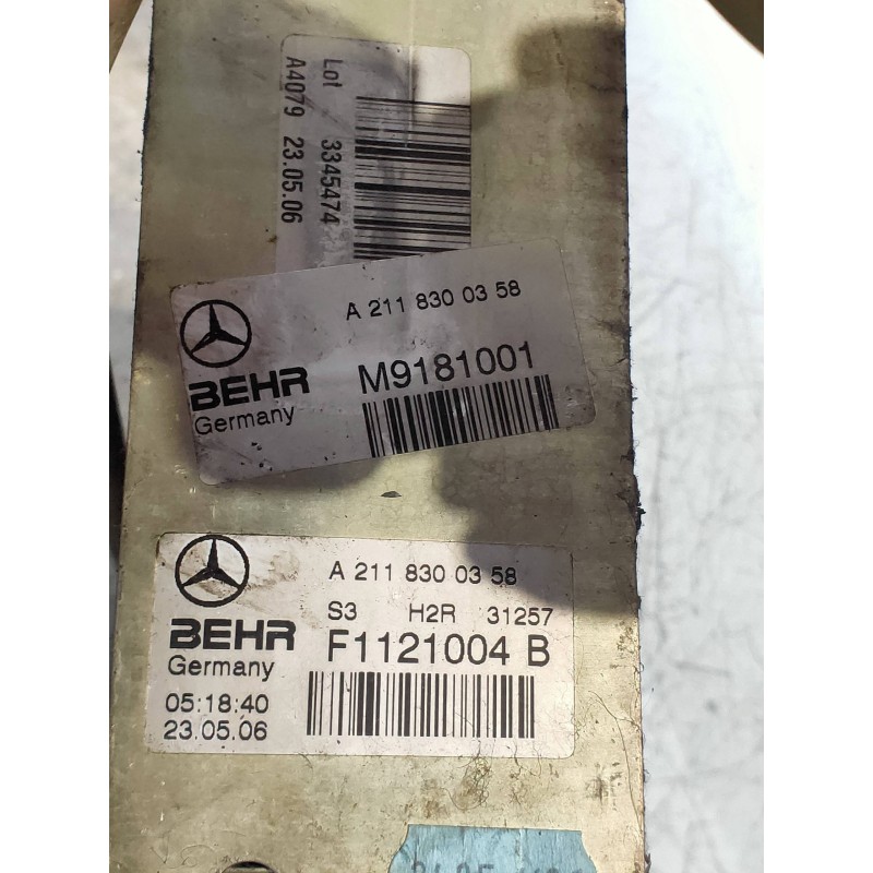 Recambio de evaporador aire acondicionado para mercedes clase e (w211) berlina e 220 cdi (211.008) referencia OEM IAM 2118300358