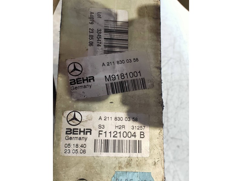 Recambio de evaporador aire acondicionado para mercedes clase e (w211) berlina e 220 cdi (211.008) referencia OEM IAM 2118300358