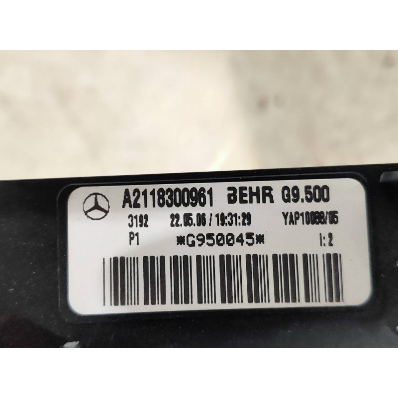 Recambio de resistencia calefaccion para mercedes clase e (w211) berlina e 220 cdi (211.008) referencia OEM IAM A2118300961 5HB0