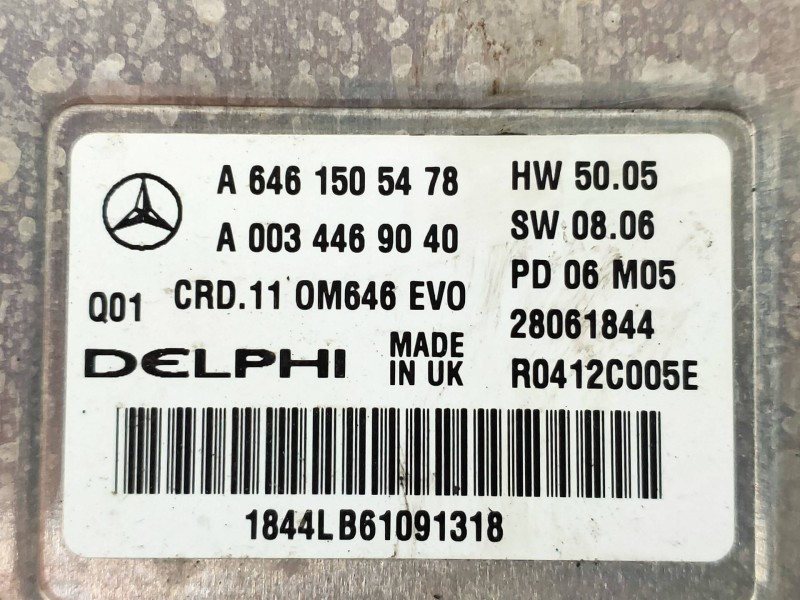 Recambio de centralita motor uce para mercedes clase e (w211) berlina e 220 cdi (211.008) referencia OEM IAM R0412C005E 28061844