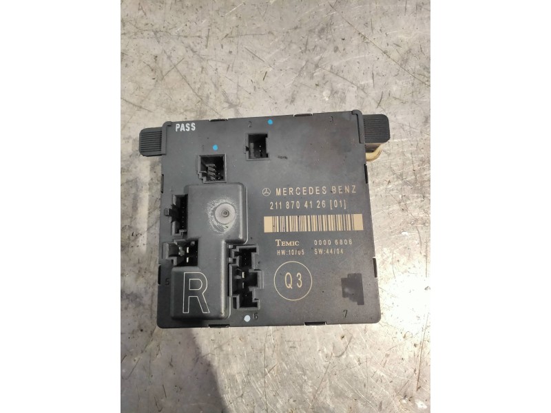 Recambio de centralita cierre para mercedes clase e (w211) berlina e 220 cdi (211.008) referencia OEM IAM 2118704126 00006806 