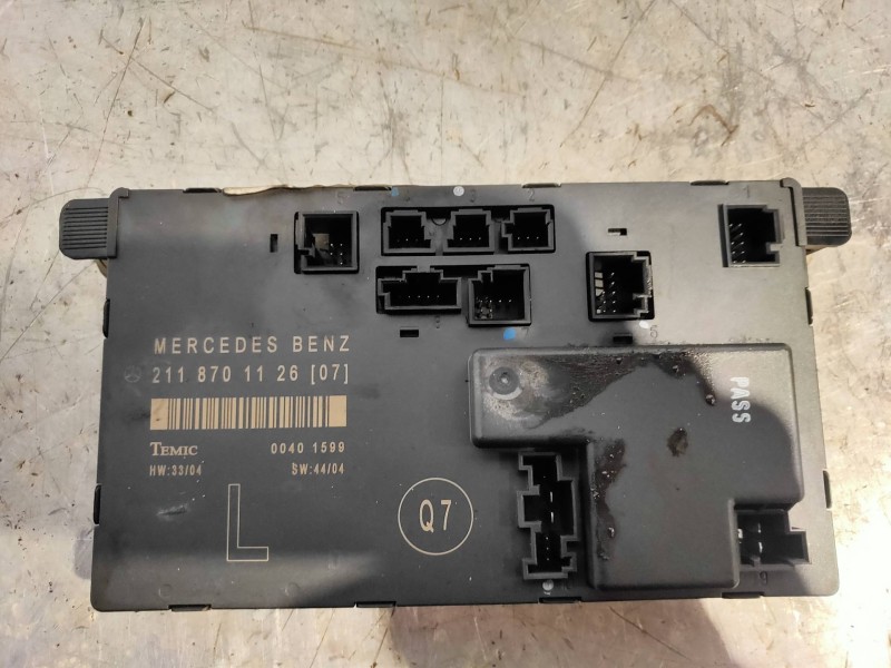 Recambio de centralita cierre para mercedes clase e (w211) berlina e 220 cdi (211.008) referencia OEM IAM 2118701126 00401599 