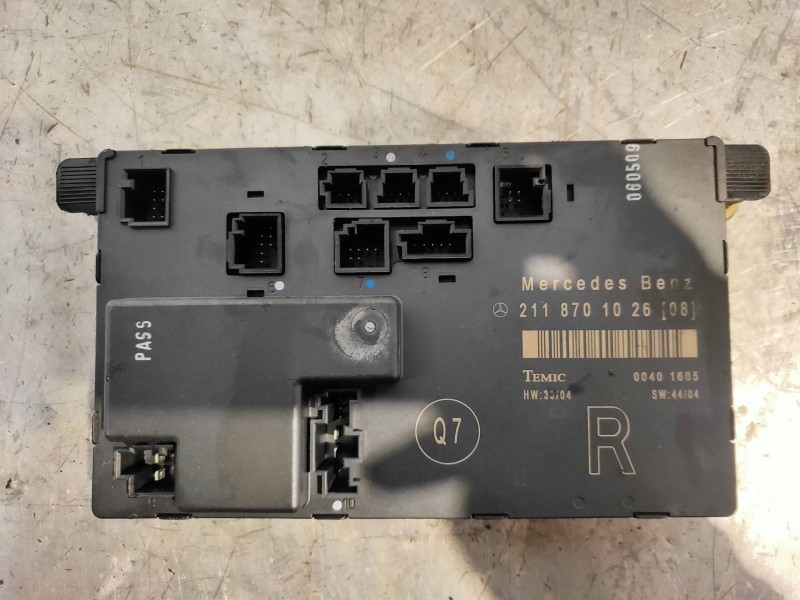 Recambio de centralita cierre para mercedes clase e (w211) berlina e 220 cdi (211.008) referencia OEM IAM 2118701026 00401605 