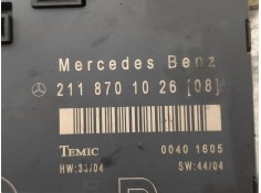 Recambio de centralita cierre para mercedes clase e (w211) berlina e 220 cdi (211.008) referencia OEM IAM 2118701026 00401605  2
