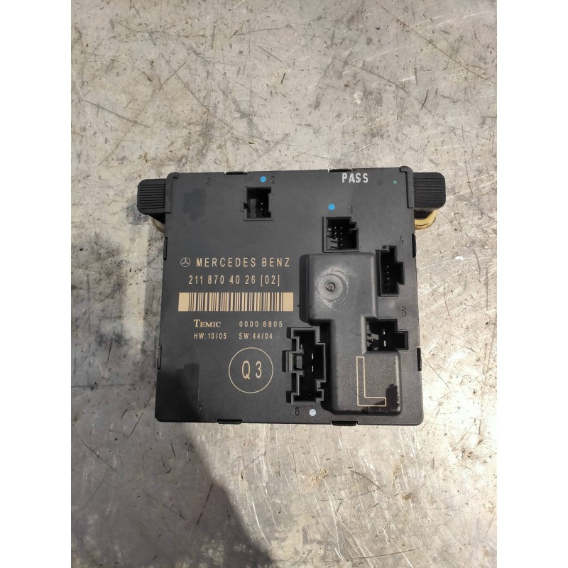 Recambio de centralita cierre para mercedes clase e (w211) berlina e 220 cdi (211.008) referencia OEM IAM 2118704026 00006805 