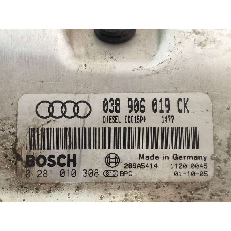 Recambio de centralita motor uce para audi a3 (8l) 1.9 tdi ambiente referencia OEM IAM 0281010308 038906019CK 28SA5414 BOSCH