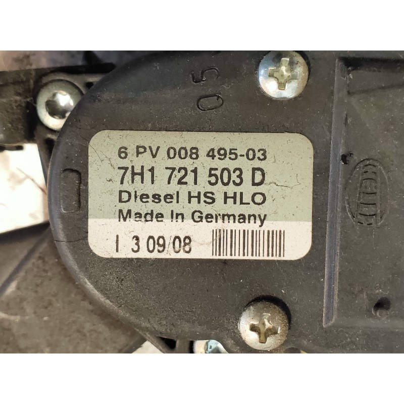 Recambio de potenciometro pedal para volkswagen t5 transporter/furgoneta caja cerrada, techo elevado referencia OEM IAM 7H172150