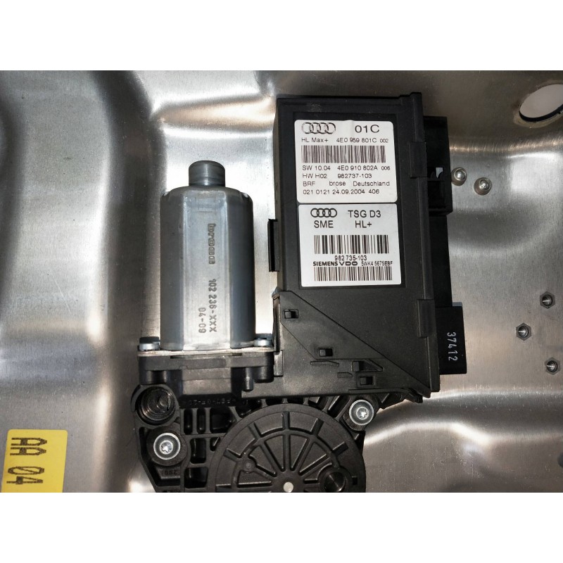 Recambio de elevalunas trasero izquierdo para audi a8 (4e2) 6.0 w12 48v cat (bht) referencia OEM IAM 4E0959801C  4P