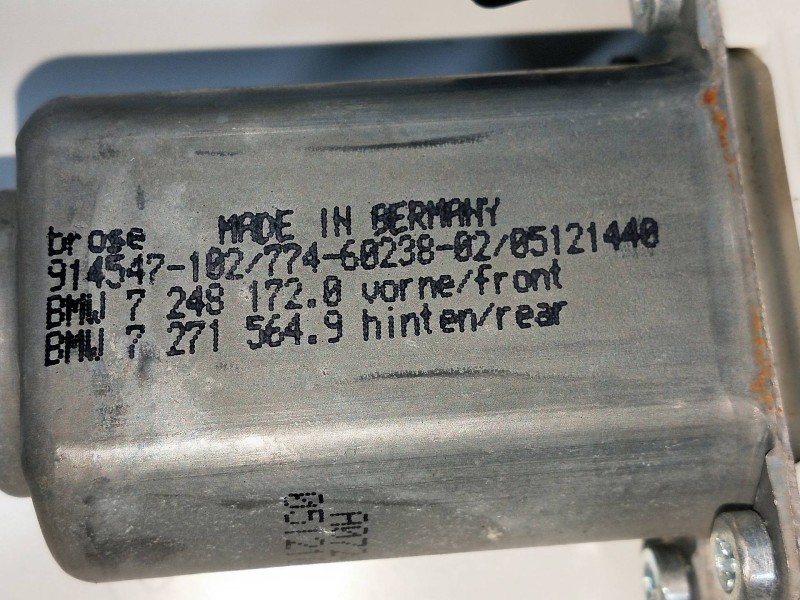 Recambio de elevalunas delantero derecho para bmw serie 5 lim. (f10) 535d xdrive referencia OEM IAM 72715649 72481720 