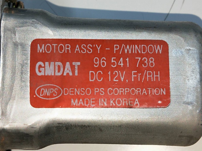 Recambio de elevalunas delantero derecho para chevrolet kalos referencia OEM IAM 96541738  5P Recambio de elevalunas delantero derecho para chevrolet kalos referencia OEM IAM 96541738  5P