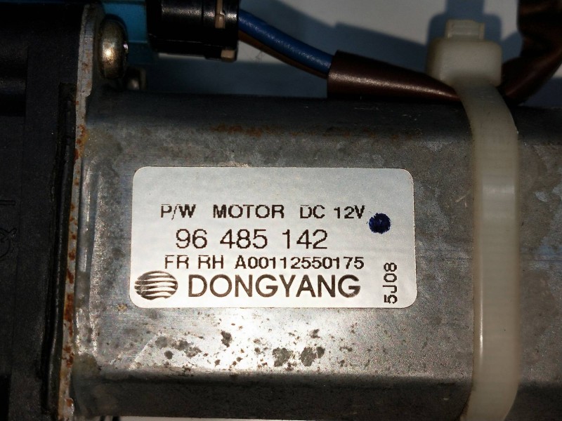 Recambio de elevalunas delantero derecho para chevrolet matiz 0.8 cat referencia OEM IAM 96485142  5P