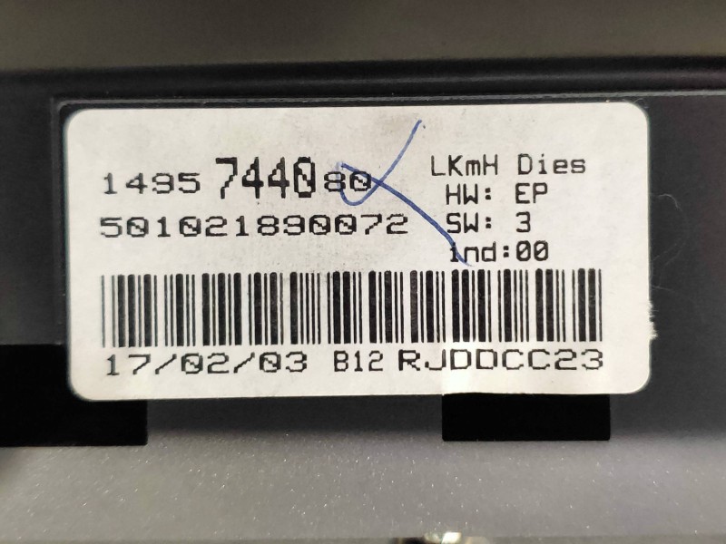Recambio de cuadro instrumentos para lancia phedra (180) 2.2 jtd 16v emblema referencia OEM IAM 9643753080 1495744080 