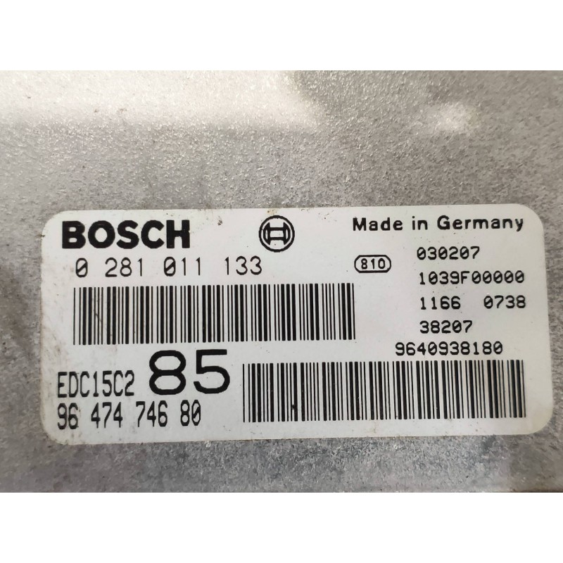 Recambio de centralita motor uce para lancia phedra (180) 2.2 jtd 16v emblema referencia OEM IAM 0281011133 9647474680 964093818