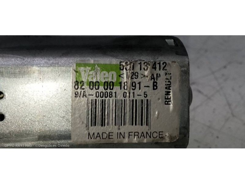 Recambio de motor limpia trasero para renault laguna ii (bg0) authentique referencia OEM IAM 8200001891B 53013412 
