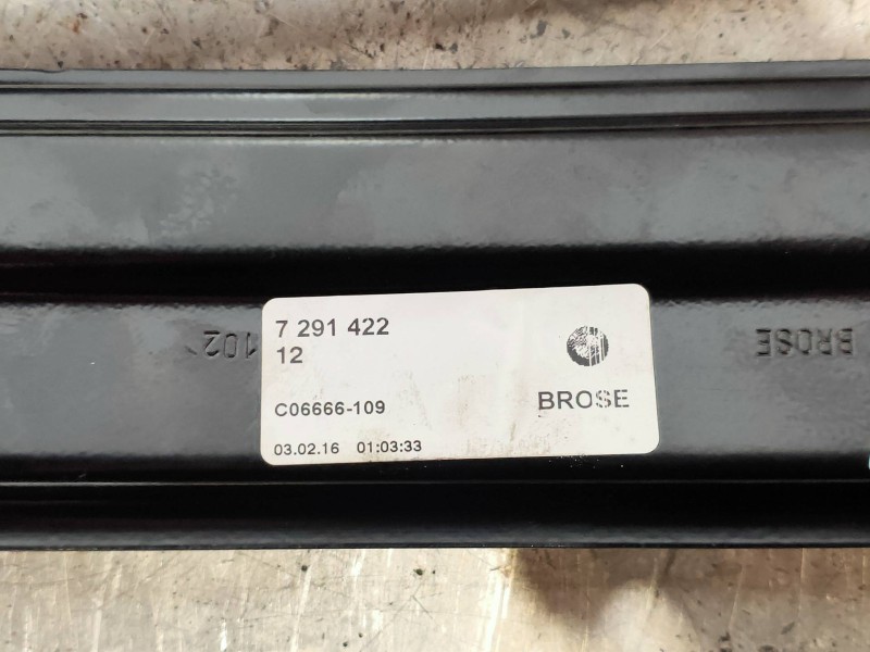 Recambio de elevalunas trasero derecho para bmw serie 3 gran turismo (f34) 320d xdrive referencia OEM IAM 7291422 70460320 98515