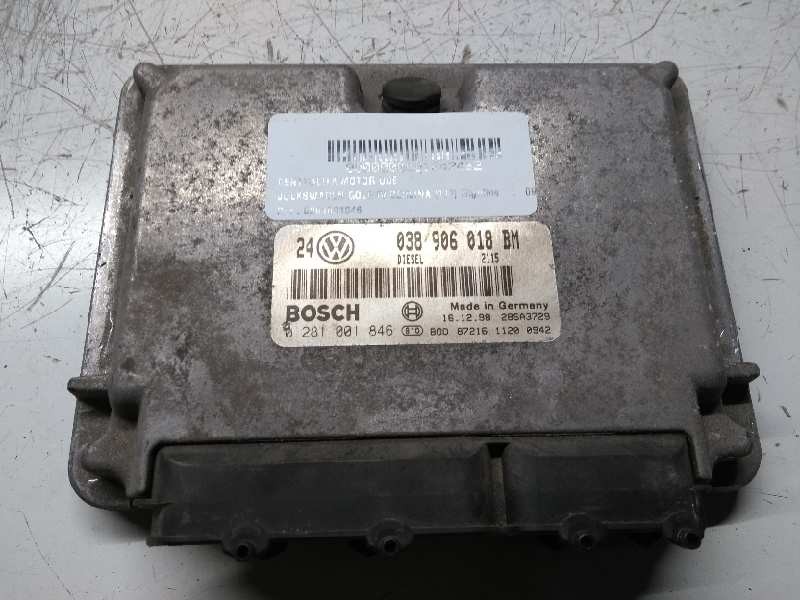 Recambio de centralita motor uce para volkswagen golf iv berlina (1j1) highline referencia OEM IAM 0281001846 038906018BM 