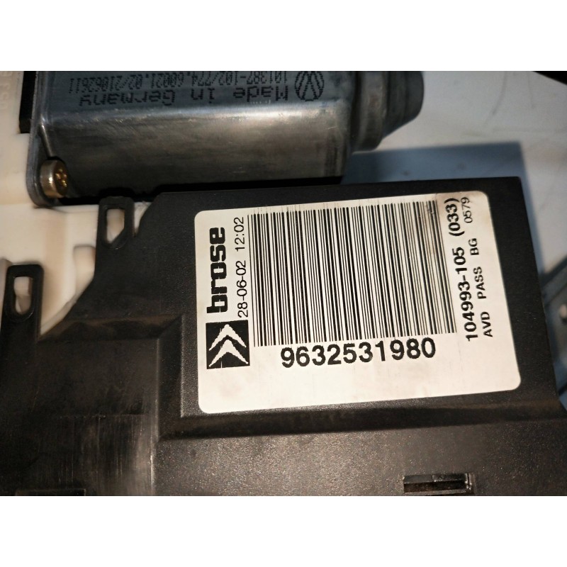 Recambio de elevalunas delantero derecho para citroen c5 berlina 2.0 hdi sx referencia OEM IAM 9632531980 77460021 5P