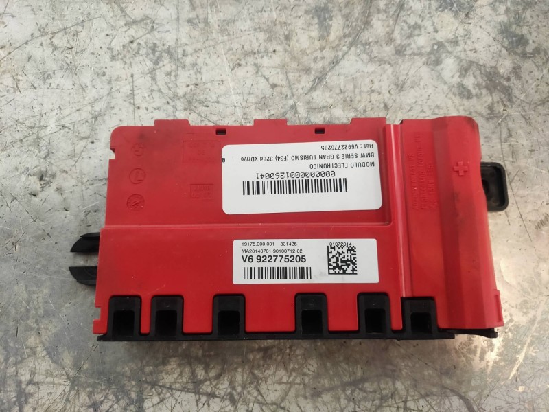 Recambio de modulo electronico para bmw serie 3 gran turismo (f34) 320d xdrive referencia OEM IAM V6922775205  