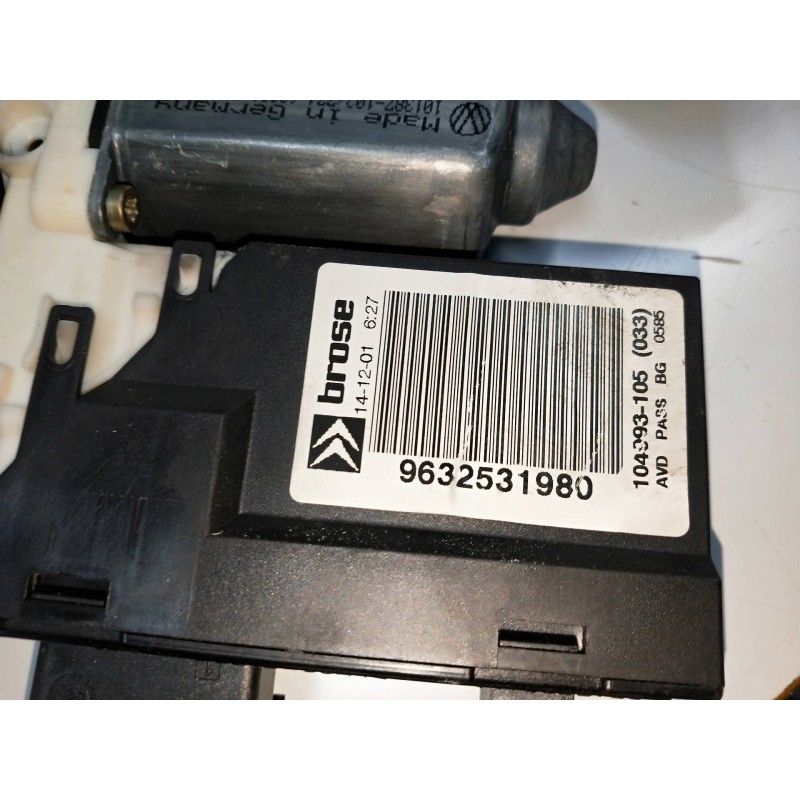 Recambio de elevalunas delantero derecho para citroen c5 berlina 2.0 hdi 90 x referencia OEM IAM 9632531980 77460021 5P