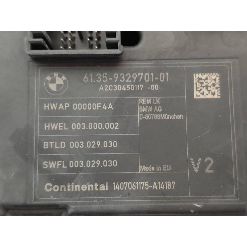 Recambio de modulo confort para bmw serie 3 gran turismo (f34) 320d xdrive referencia OEM IAM A2C3045011700 61359329700101 CONTI