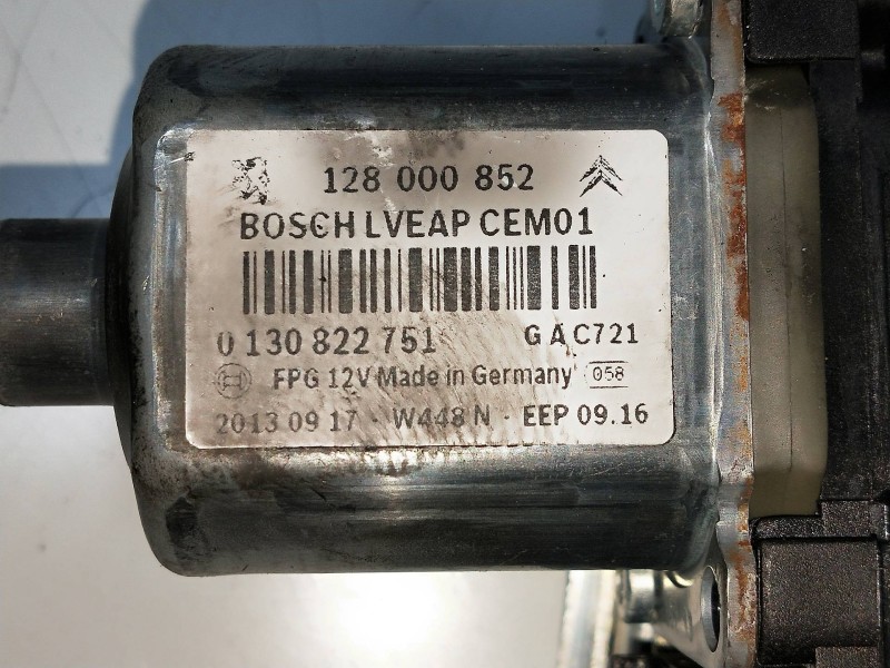 Recambio de elevalunas trasero izquierdo para citroen c5 berlina millenium referencia OEM IAM 0130822751 128000852 4P