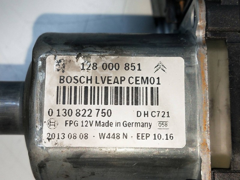 Recambio de elevalunas trasero derecho para citroen c5 berlina referencia OEM IAM 0130822750 128000851 5P