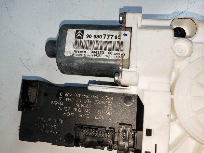 Recambio de elevalunas delantero derecho para citroen c6 2.7 v6 hdi fap cat (uhz / dt17ted4) referencia OEM IAM 9663077780 99435